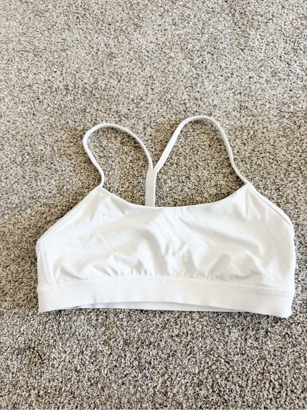 White Women's Lululemon Y bra sz 8